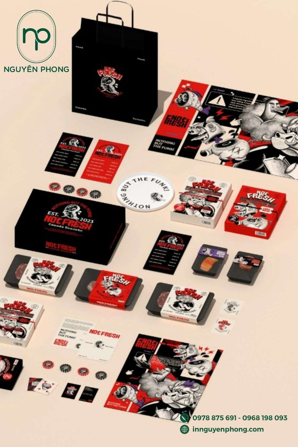 Trọn bộ bao bì đựng thịt sấy